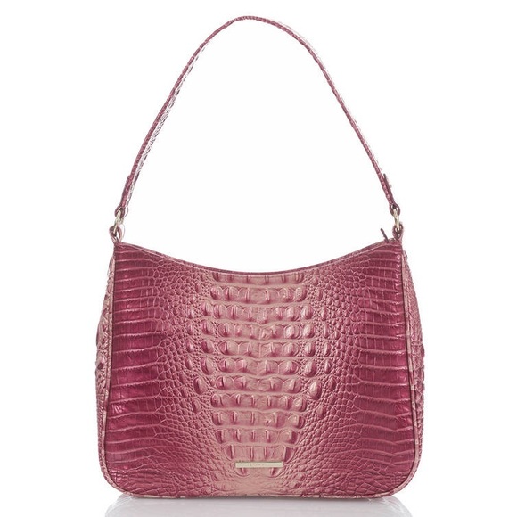 Brahmin Handbags - Brahmin Noelle in Lotus Melbourne with genuine croc embossed leather